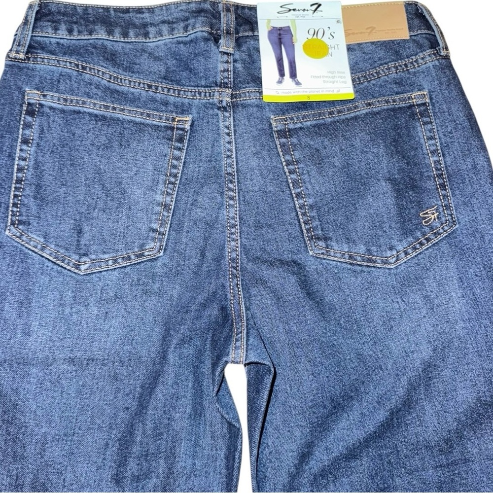 Seven 7 Women’s 90s Straight Leg Jeans Size 8 Divine Wash NWT - Picture 6 of 7
